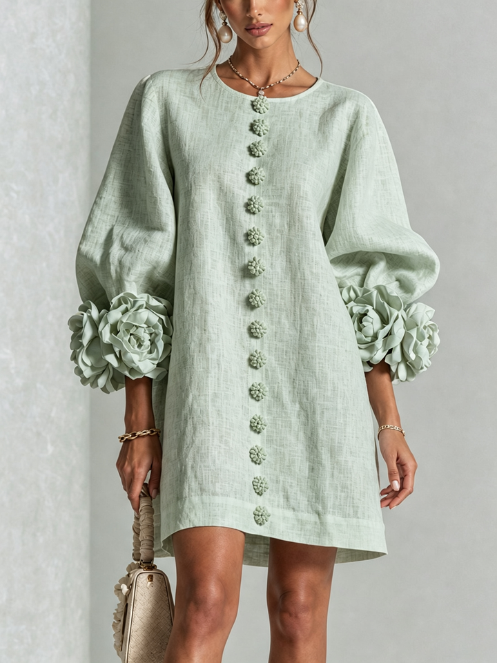 Isabelle™ Floral Button-Down Mini Dress