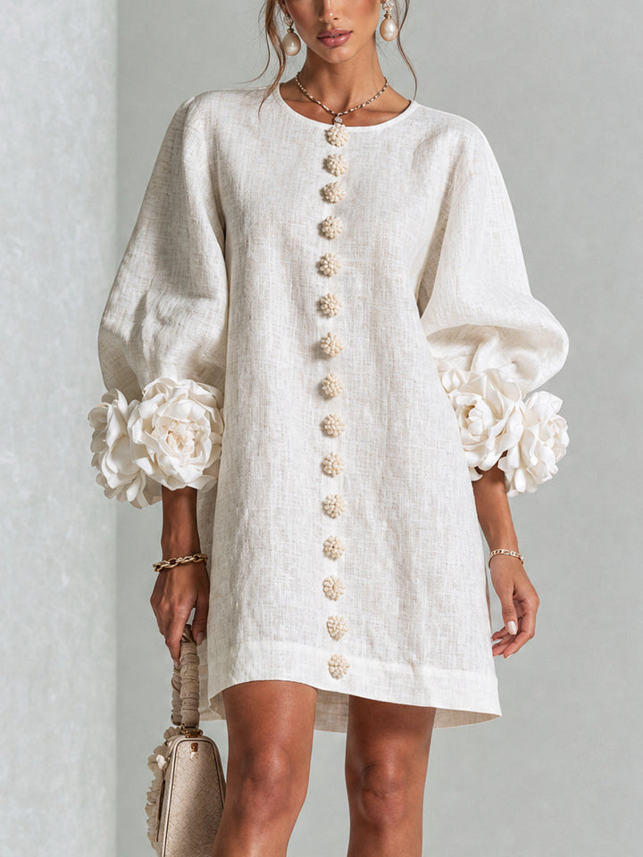 Isabelle™ Floral Button-Down Mini Dress