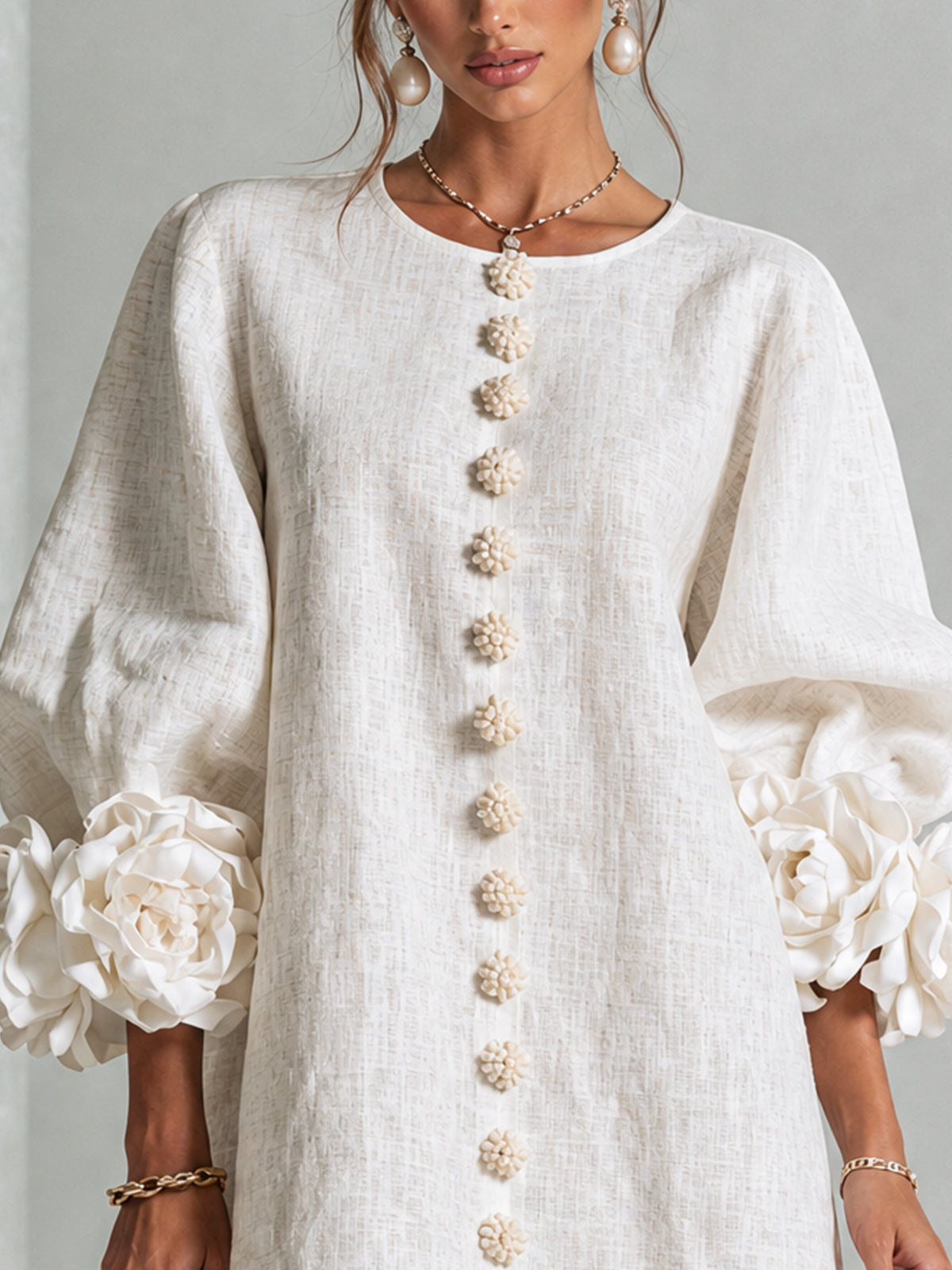 Isabelle™ Floral Button-Down Mini Dress
