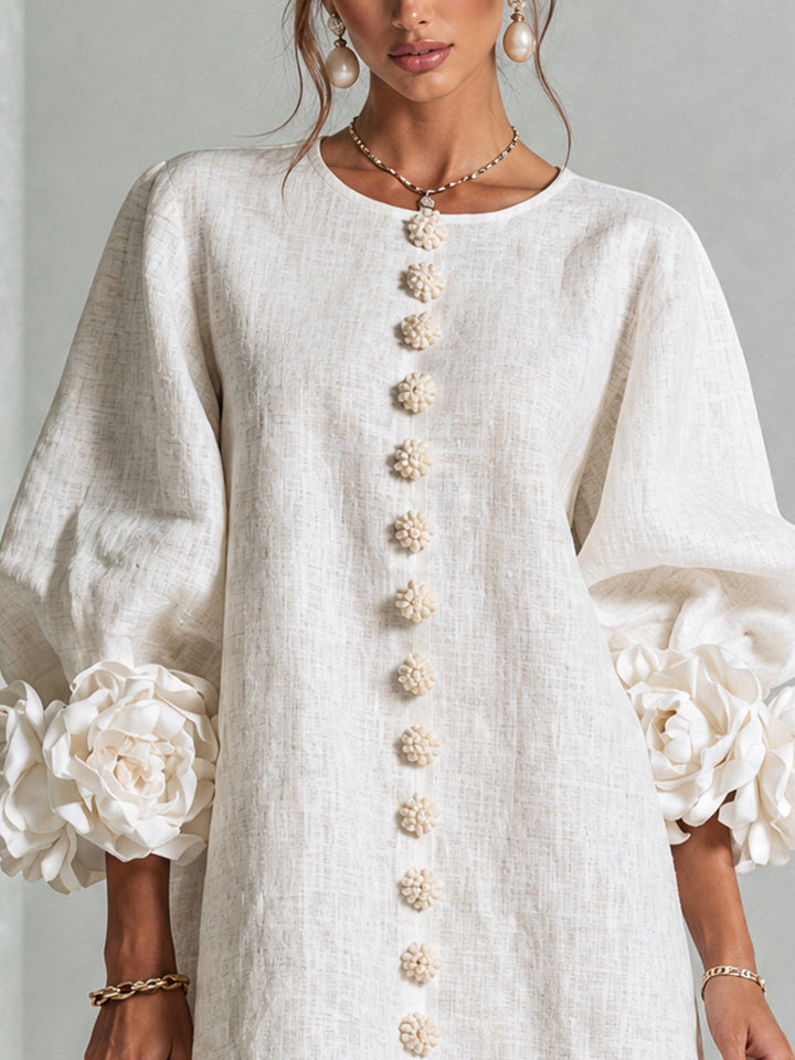 Isabelle™ Floral Button-Down Mini Dress