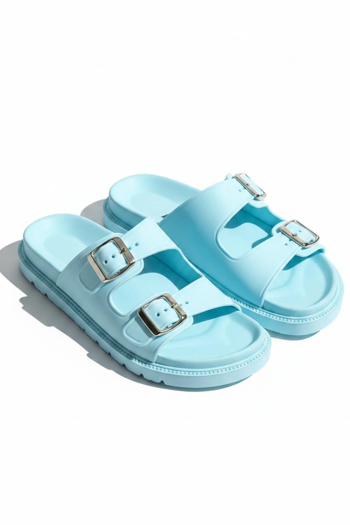 Comfort Everyday Off-Duty Buckle Sliders Mocha