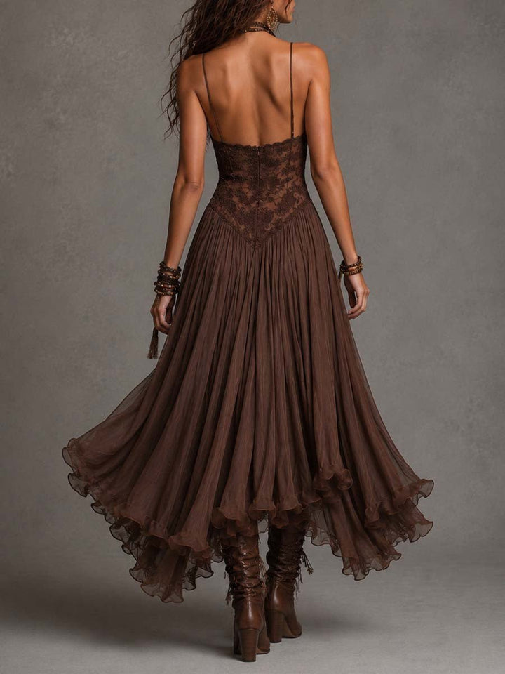 Ines™ Lace-Panel Maxi Dress