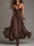 Ines™ Lace-Panel Maxi Dress