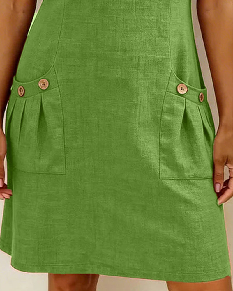 Mira™ | Cotton Zip Pocket Dress