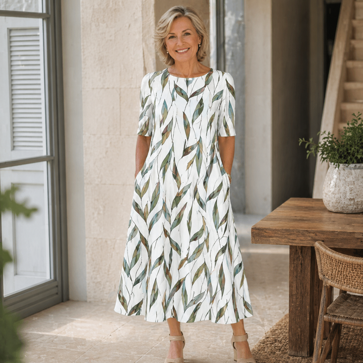 Sarah™ Effortless Floral Midi Dress