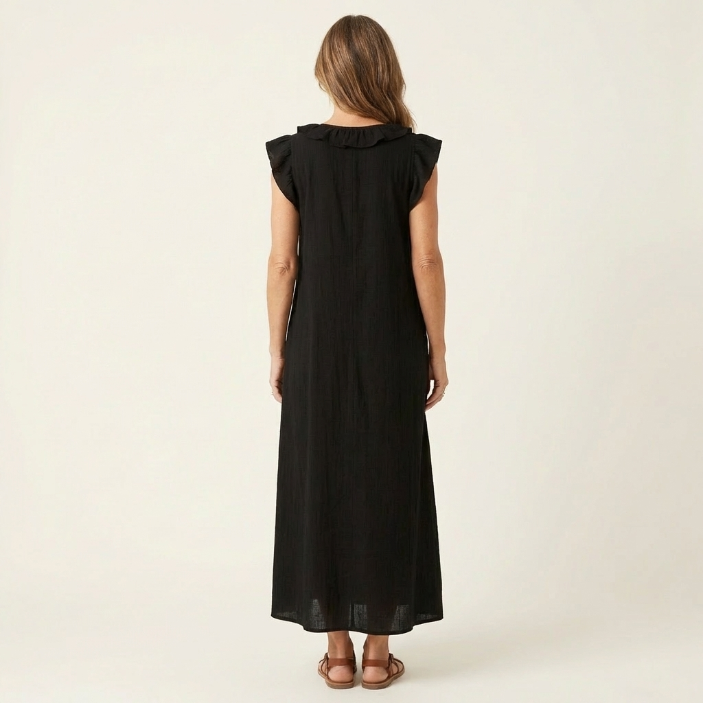 Josette™ Ruffle V-Neck Maxi Dress