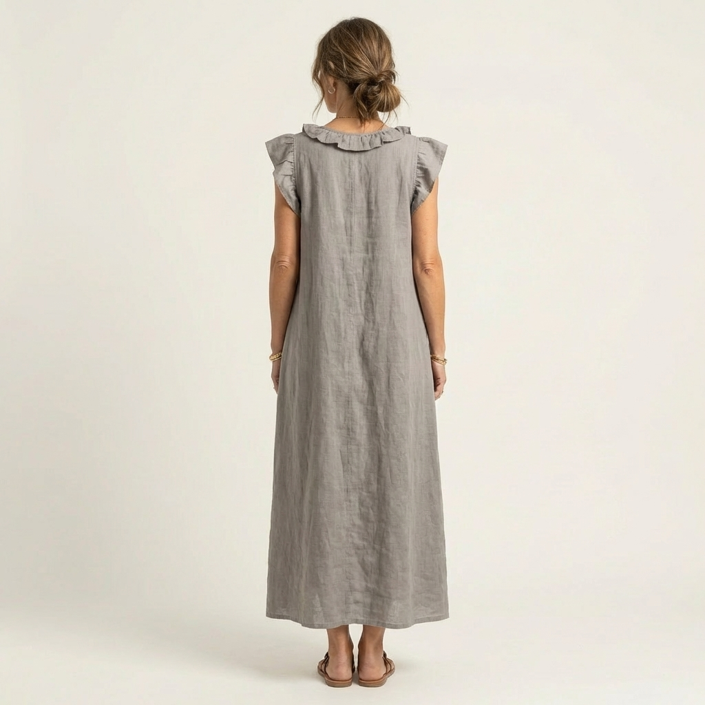 Josette™ Ruffle V-Neck Maxi Dress