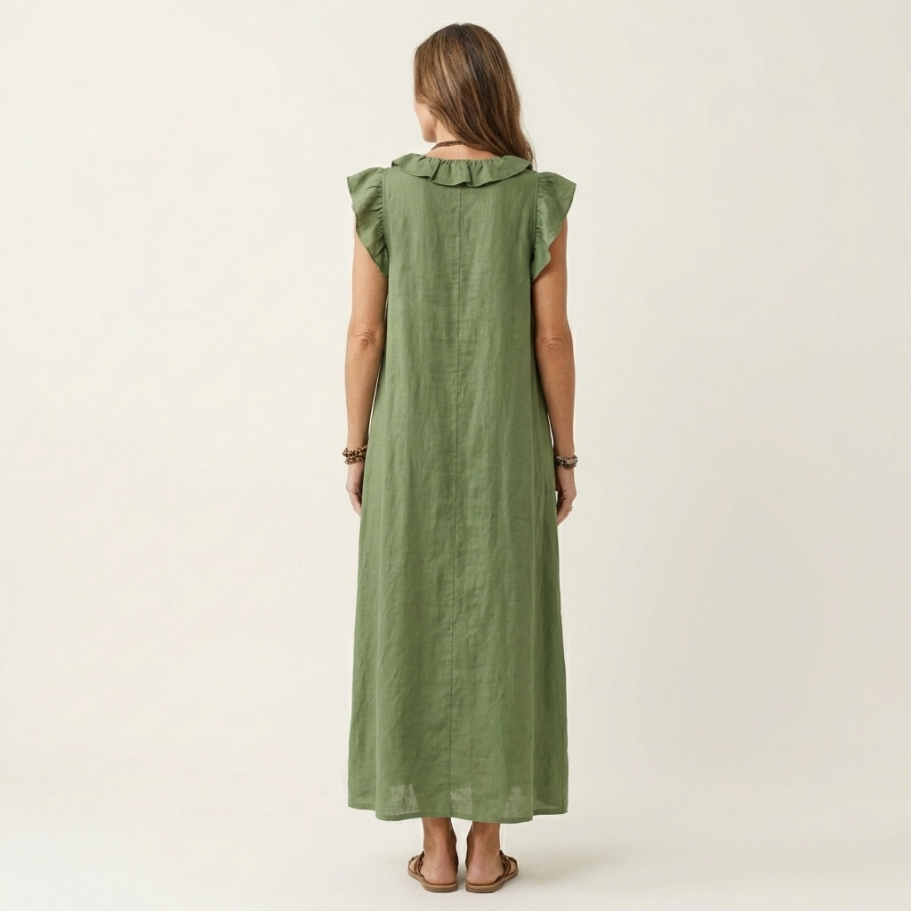 Josette™ Ruffle V-Neck Maxi Dress