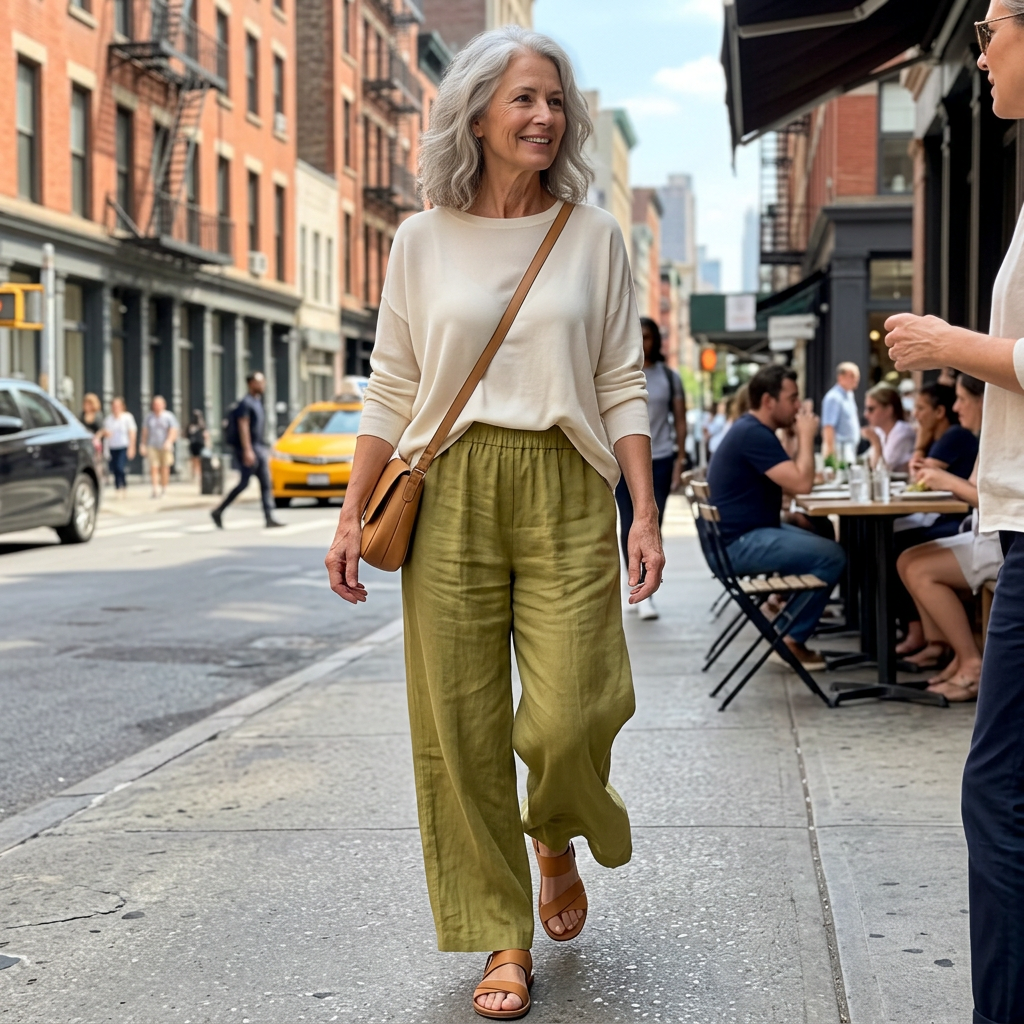 Amalia Flowy Trousers lifestyle photo
