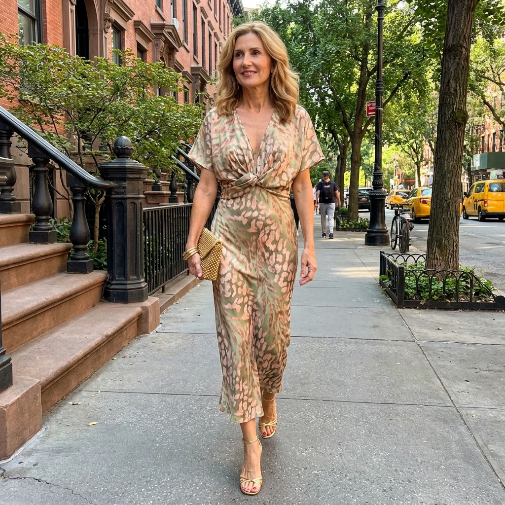 Copper Midi Dress