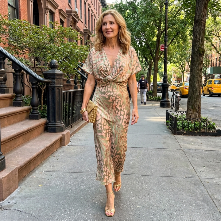 Copper Midi Dress