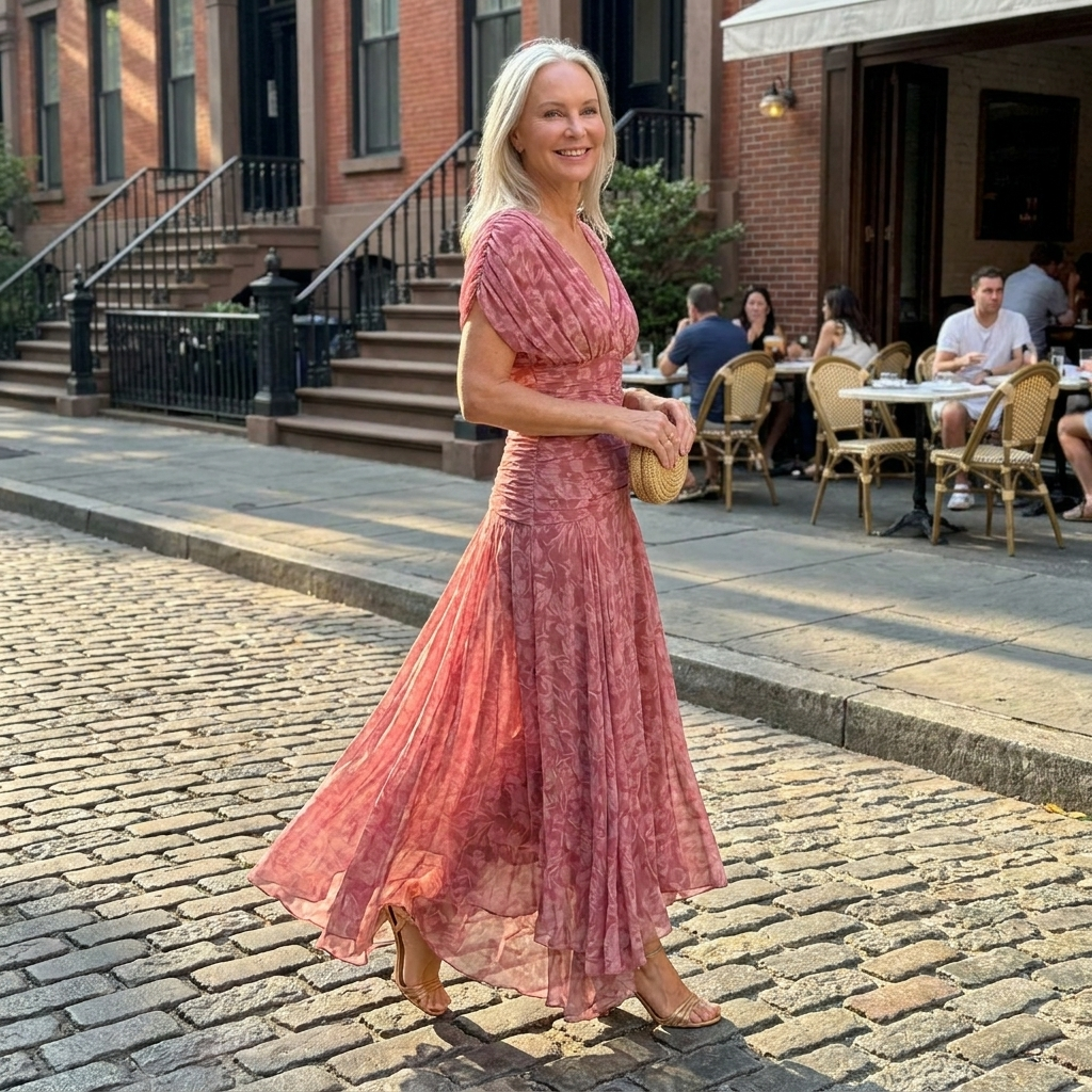 Amelia Elegant Flowing Dress
