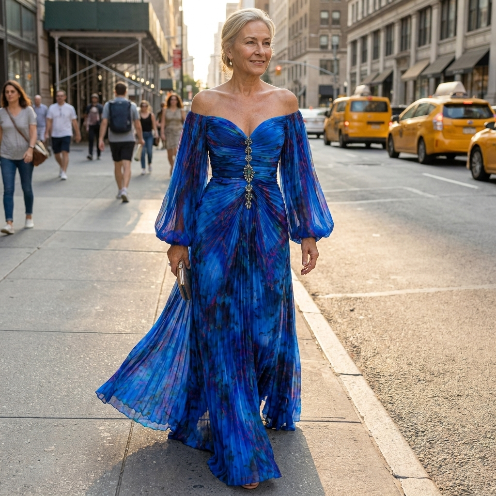Gregoria Off-Shoulder Maxi Dress