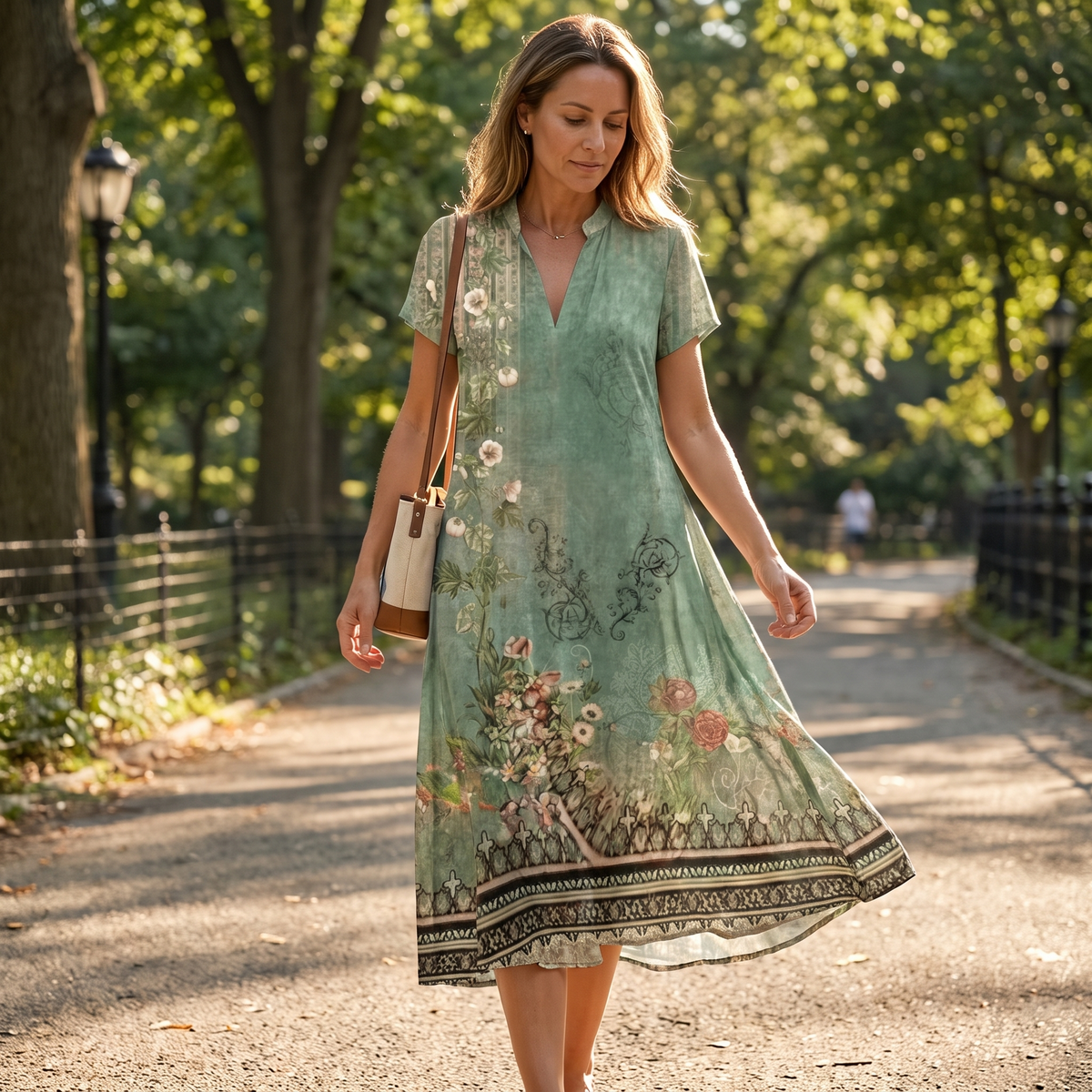 Moira™ Lightweight Comfort Midi Dress