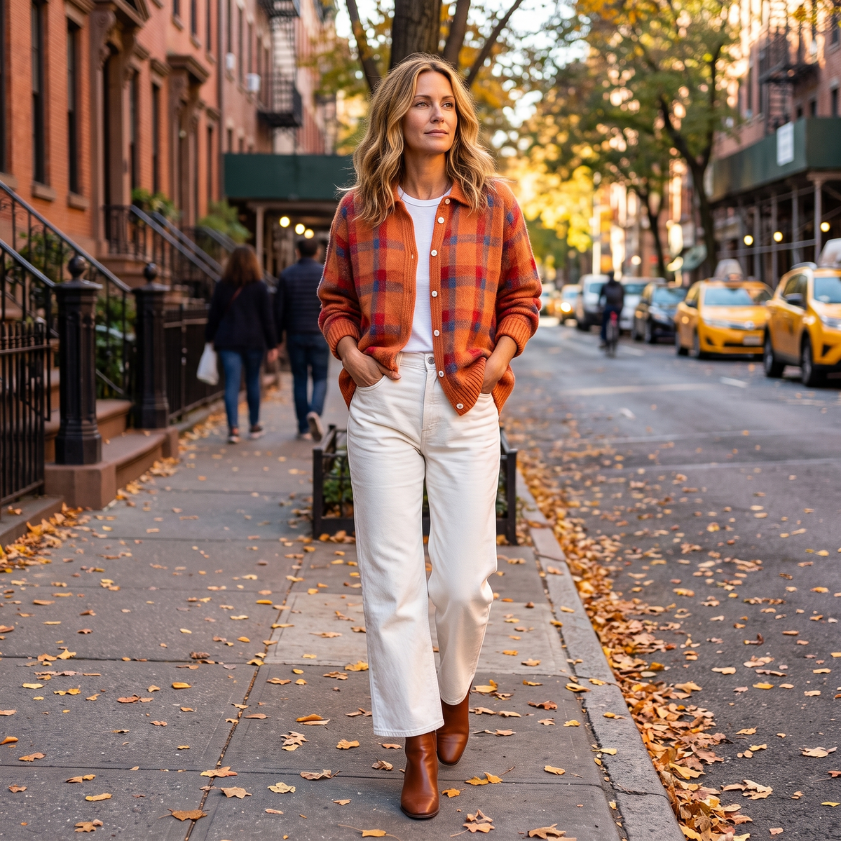 Anna Plaid Knit Cardigan