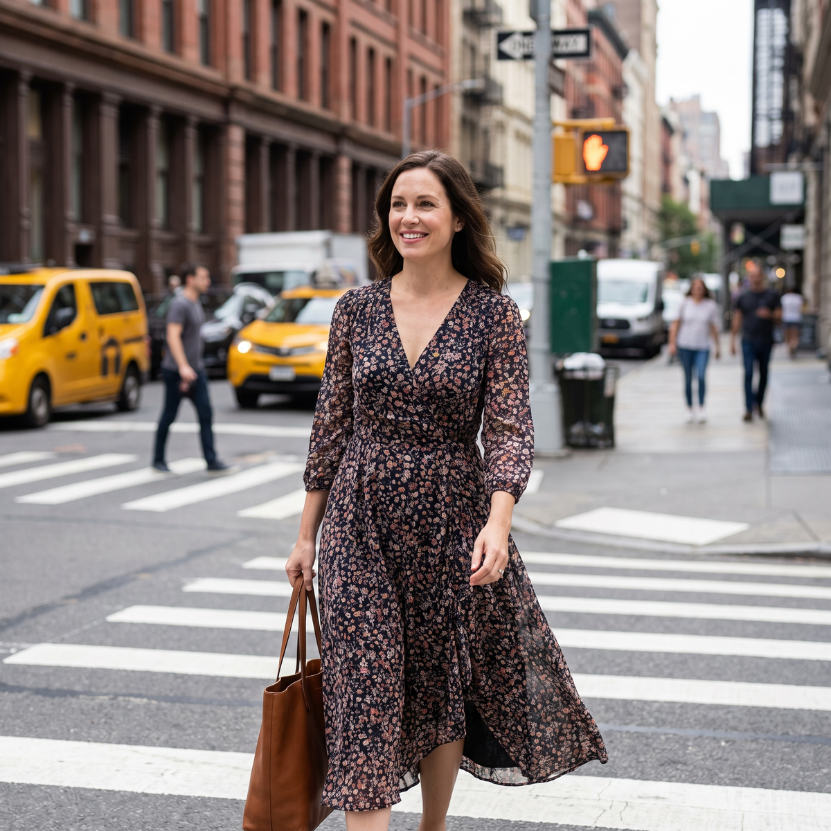Monica Elegant V-Neck Dress