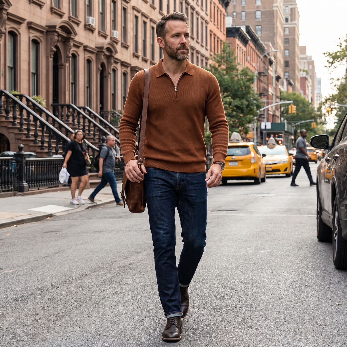 Ashford Half-Zip Polo Sweater
