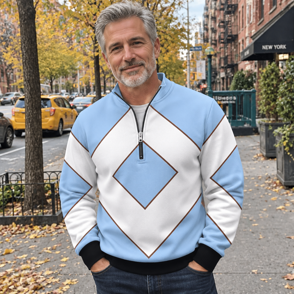 Gordon™ 3D Print Half-Zip Sweater