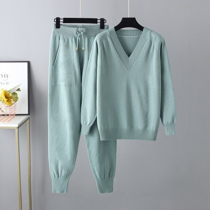 Evaris | Long Sleeve Two-Piece Set
