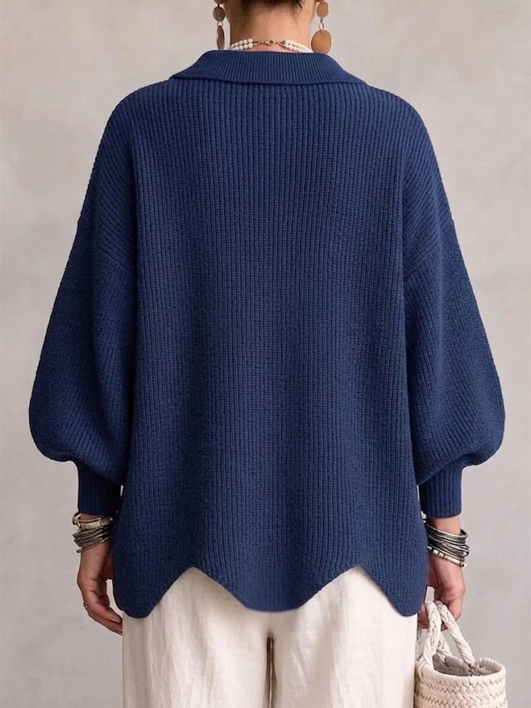 Karina™ Oversized Collared Cardigan