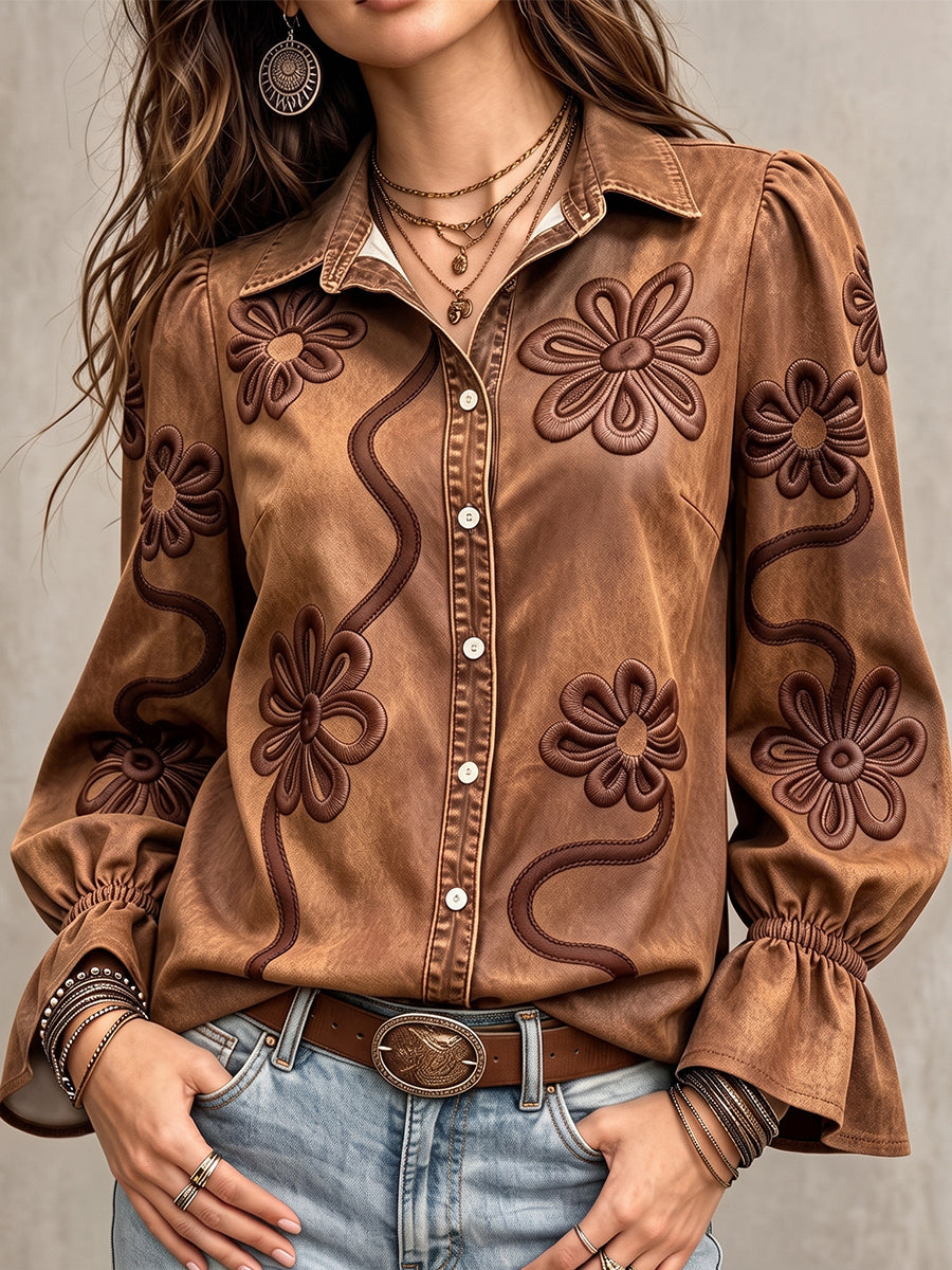 Juliette™ Floral Embroidered Shirt