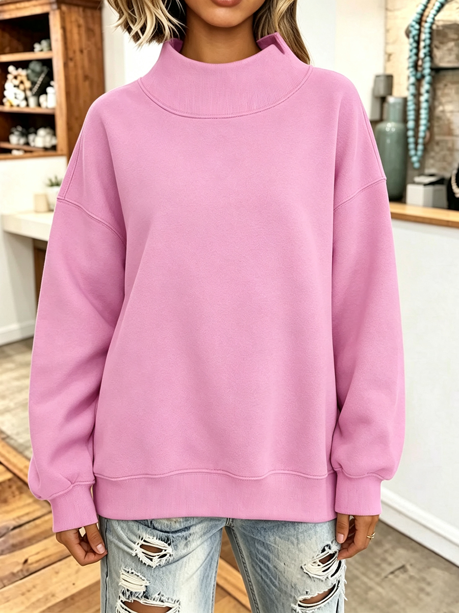 Willa™ High-Neck Oversized Sweatshirt