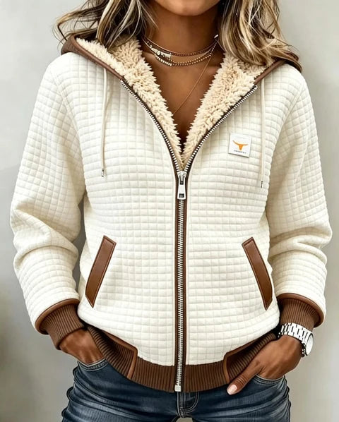 Penelope™ Hooded Quilted Fleece Jacket