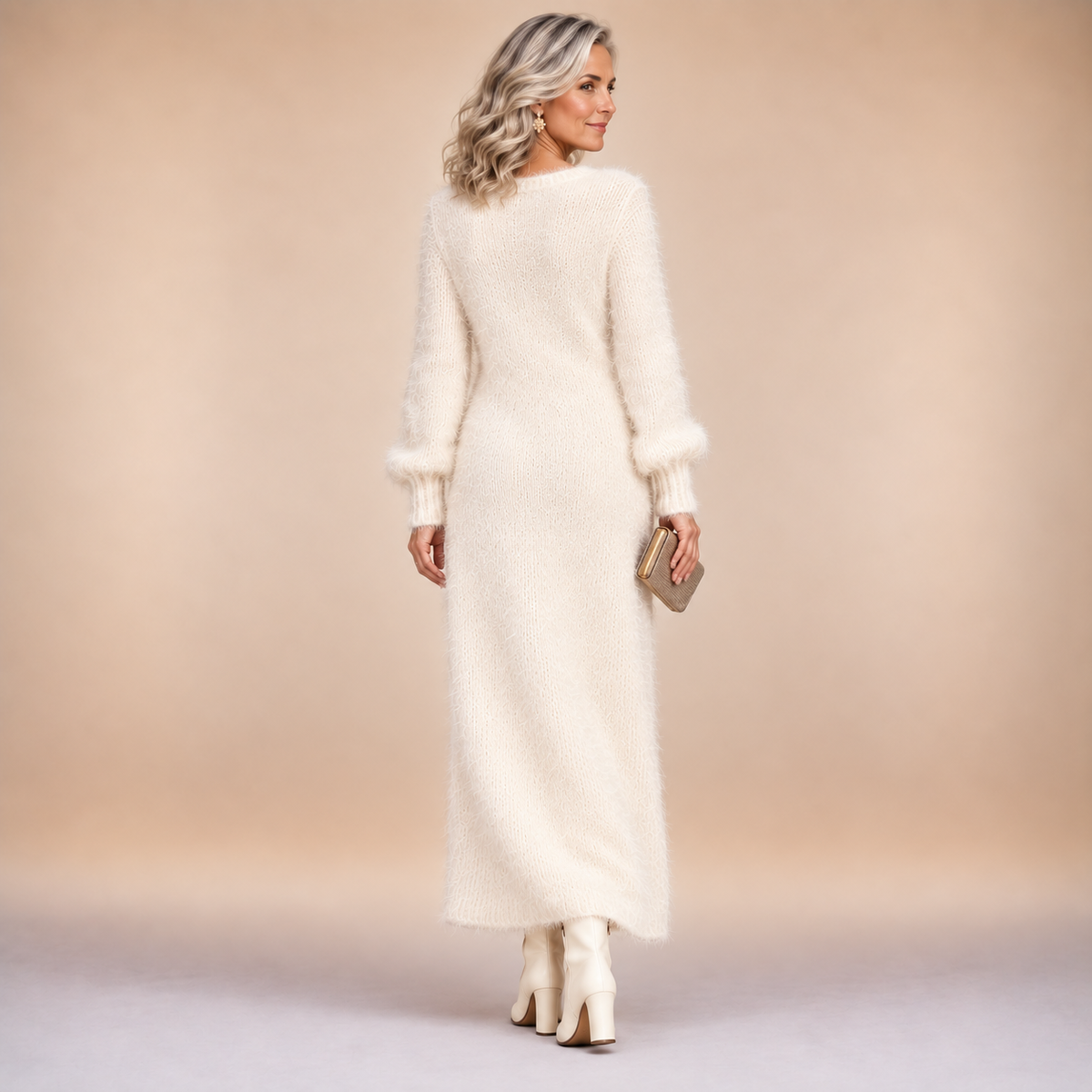 Willow™ V-Neck Slit Fall Dress