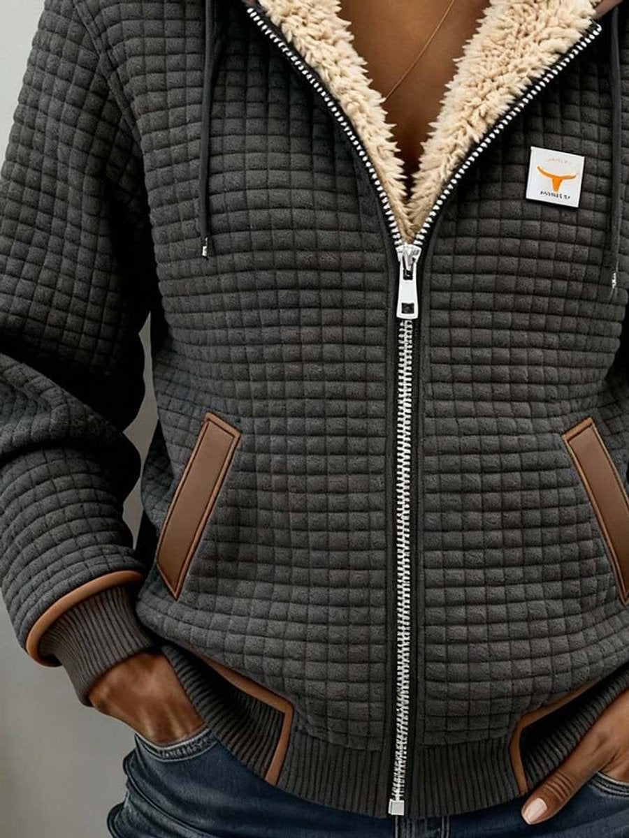Penelope™ Hooded Quilted Fleece Jacket